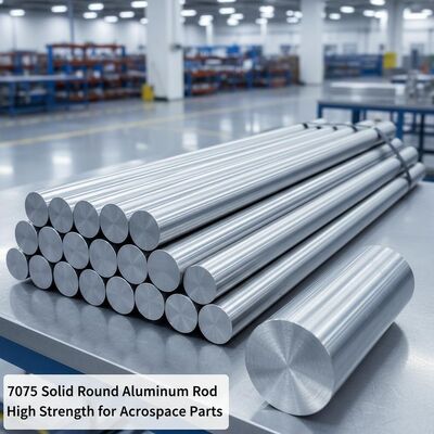 7075 Aluminum Round Rod Solid High Strength Aerospace Grade Precision Machinable For Industrial