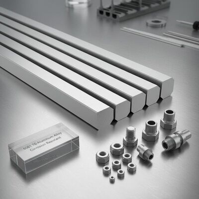 6061 T6 Aluminiowy stop Hex Bar Precision Extruded Odporny na korozję dla muszli Bulty łączniki hydrauliczne