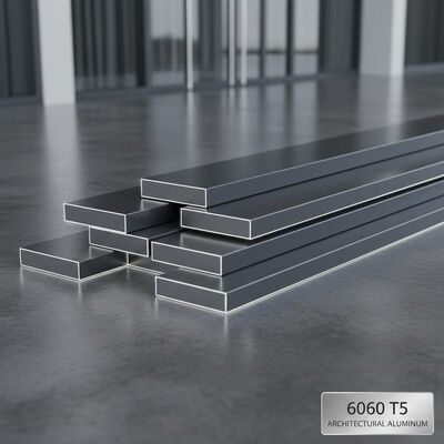 Płaskownik aluminiowy klasy architektonicznej 6060 T5 z doskonałym wykończeniem anodowanym do ram drzwi okiennych i ścian osłonowych