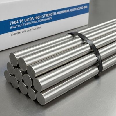 7A04 T6 Okrągły pręt z stopów aluminium o bardzo wysokiej wytrzymałości do ciężkich elementów konstrukcyjnych zgodny z normami GB/T