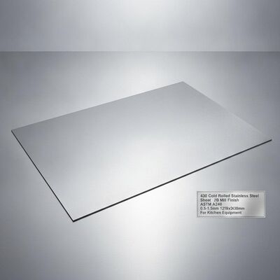 430 Płytka ze stali nierdzewnej z wykończeniem 2B 0,5-1,5 mm grubość i 1219x2438 mm Rozmiar do urządzeń kuchennych