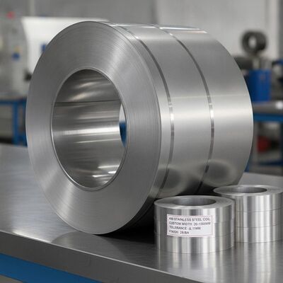 430 Węzeł ze stali nierdzewnej o szerokości niestandardowej 20 mm-1500 mm, tolerancji ± 0,05 mm i brzegu szczeliny wolnej od burr