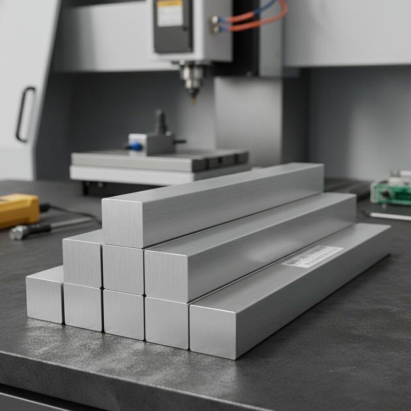 6063 Precyzyjna aluminiowa sztuka kwadratowa do obróbki CNC Stabilna tolerancja Gładkie działanie