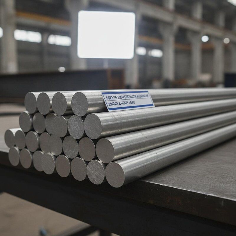 6082 T6 Wysoko wytrzymałe pręty aluminiowe do budowy mostów i zastosowań ciężkich ładunków