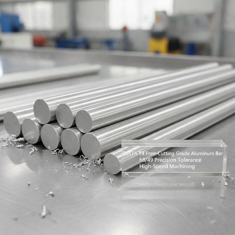 2017A T4 Aluminiowa prętka wolnego cięcia z tolerancją precyzji h8/h9 do obróbki wysokiej prędkości