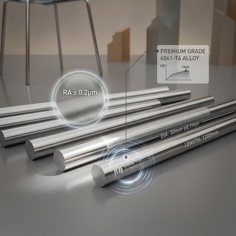 Duża średnica kuta okrągła pręt aluminiowy 6061 do ciężkiej obróbki CNC